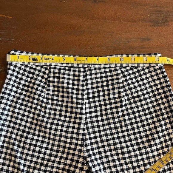 Free People Checkered Cropped Women's Pants Size 2 - Picture 7 of 10